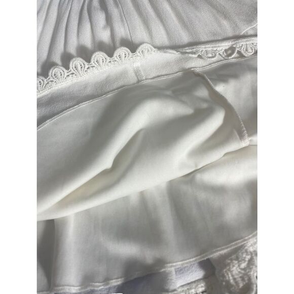 Sequin Hearts White Dress GUC Size: S - Picture 6 of 8